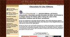 Desktop Screenshot of chocolatecats.com