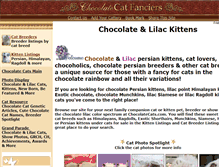 Tablet Screenshot of chocolatecats.com